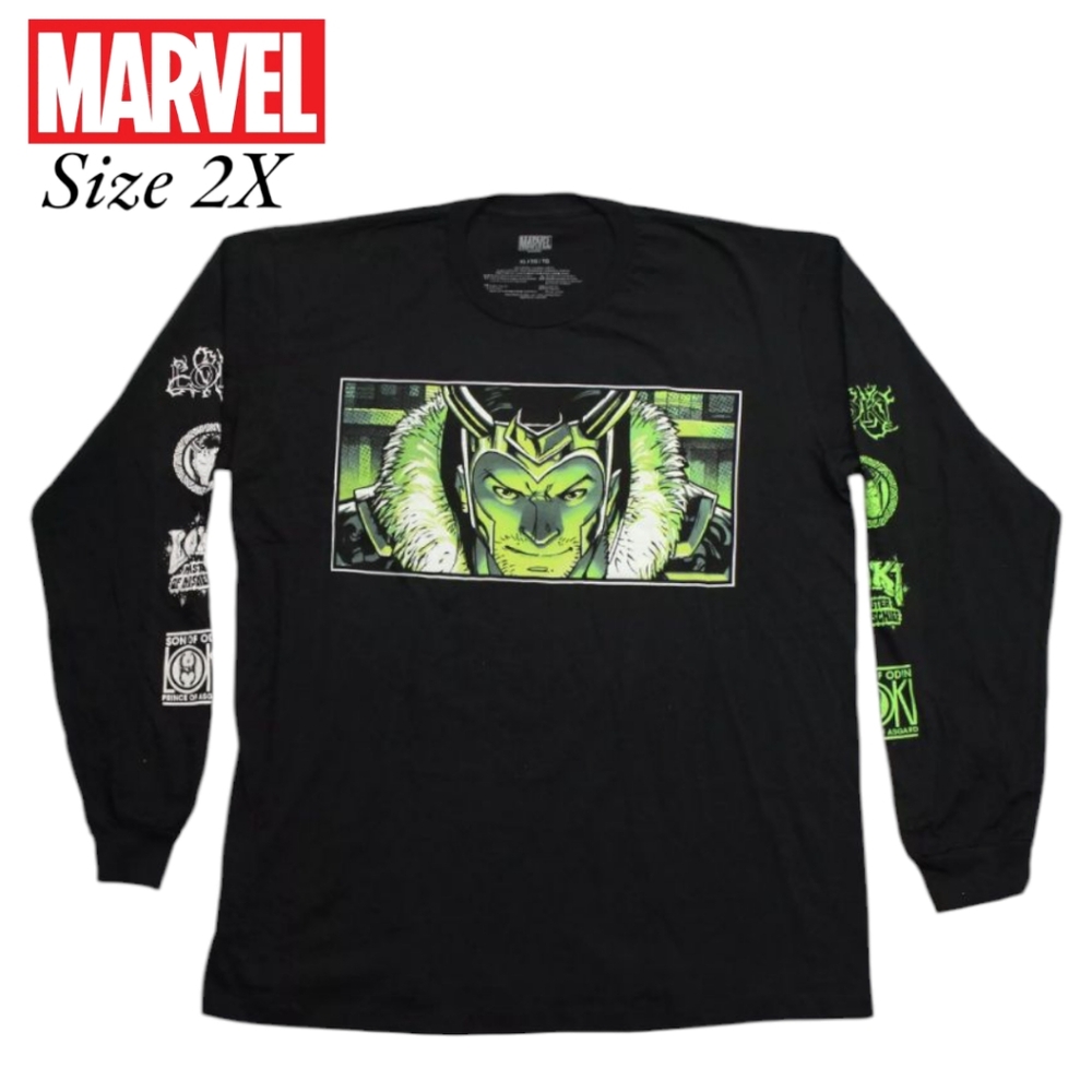 Marvel Loki: Agent of Asgard Icons Long-Sleeve T-Shirt EXCELLENT CONDITION